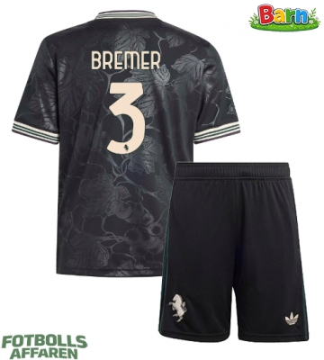 Juventus Gleison Bremer #3 Tredjeställ Barn 2025-26 Kortärmad (+ Korta byxor)